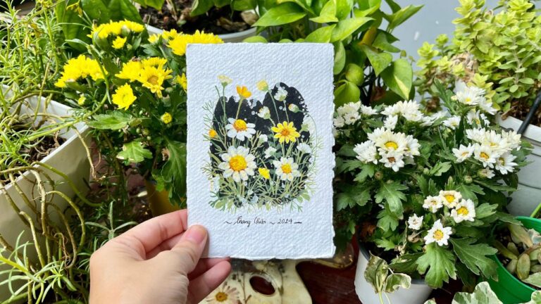 Learn Gouache Floral Painting with Trang Chibi