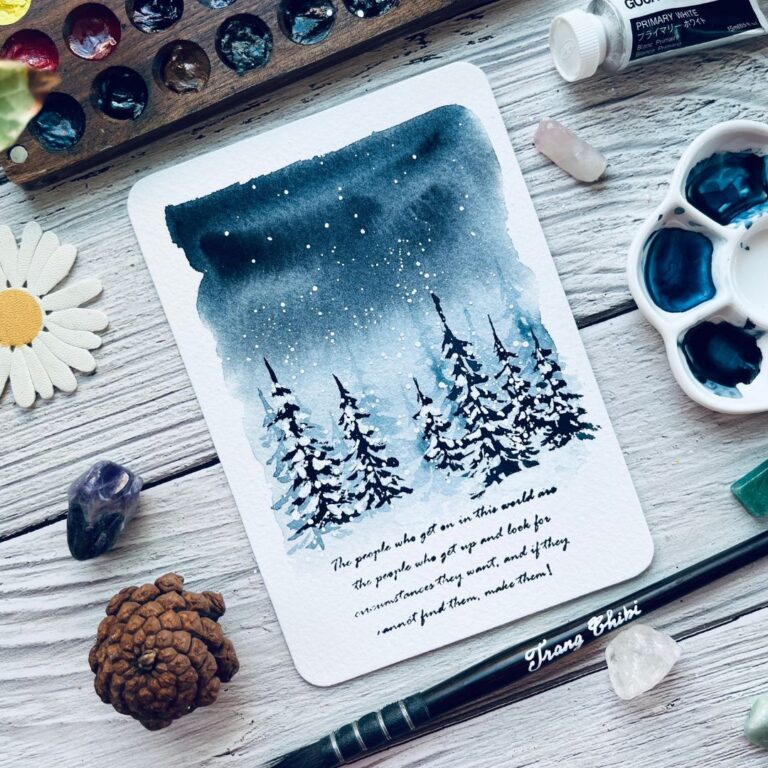 Step-by-Step: How to Paint a Winter Landscape